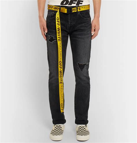 mens off white belt